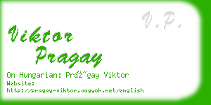 viktor pragay business card